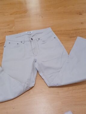 Rown Men's 5 Pocket Strsight Leg Khaki Tan Jeans GUG 30x32